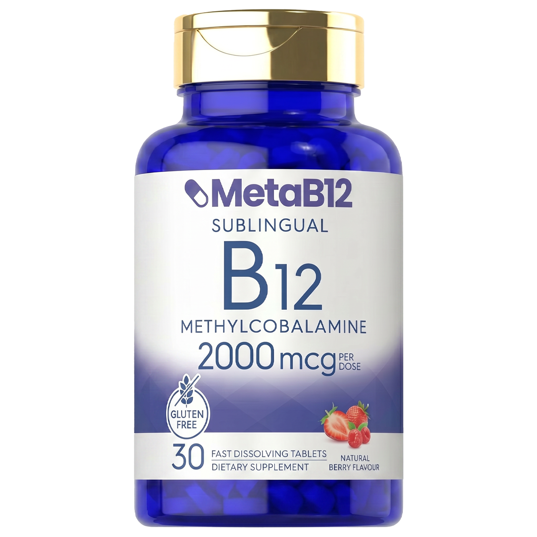 MetaB12™| The only B12 that completely bypasses your intestines — it melts under your tongue and enters your bloodstream directly.