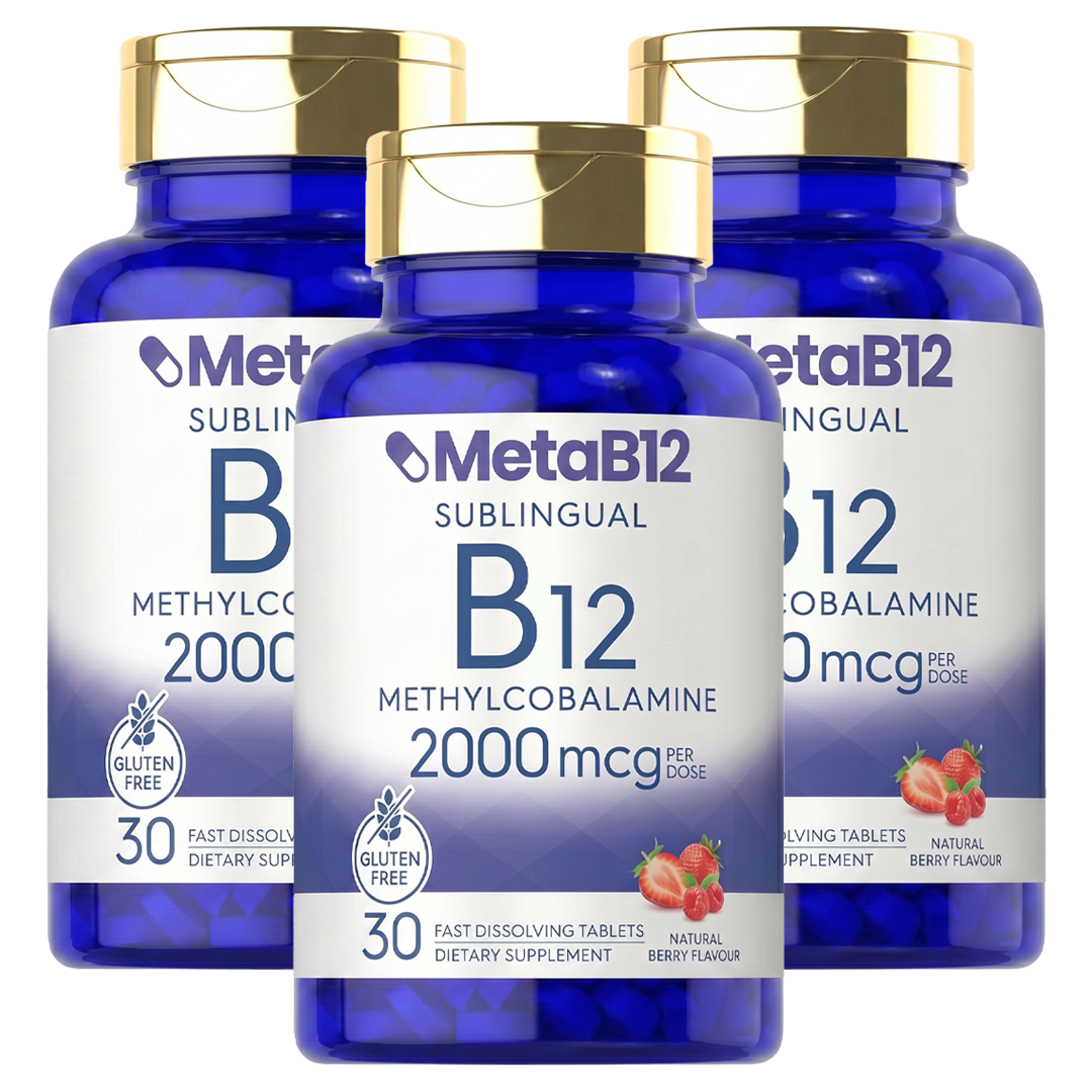 MetaB12™| The only B12 that completely bypasses your intestines — it melts under your tongue and enters your bloodstream directly.