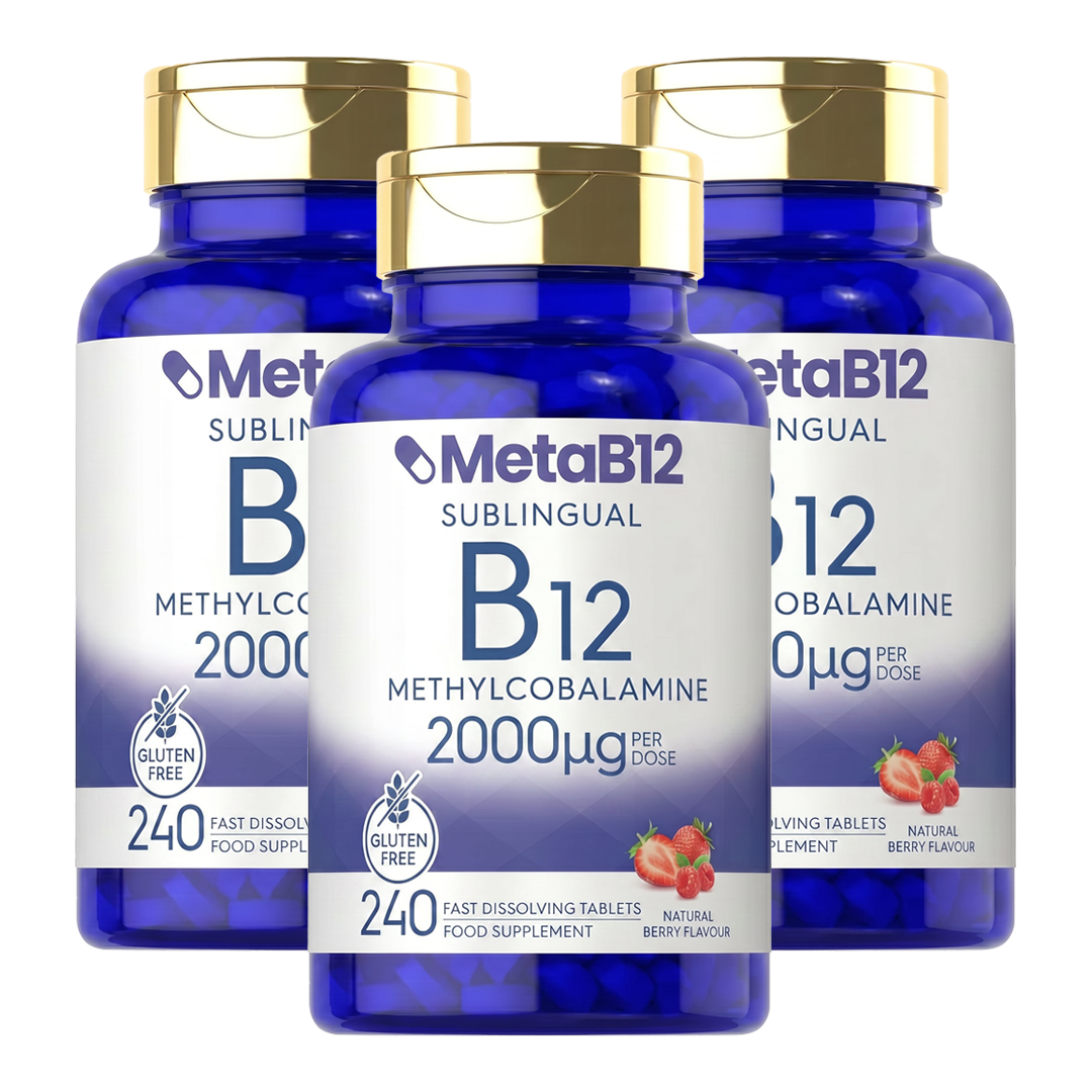MetaB12™| The only B12 that completely bypasses your intestines — it melts under your tongue and enters your bloodstream directly.