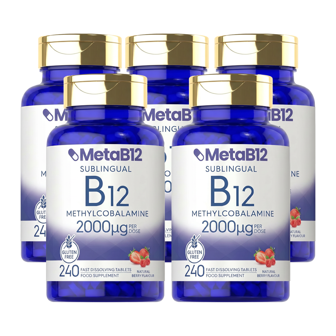 MetaB12™| The only B12 that completely bypasses your intestines — it melts under your tongue and enters your bloodstream directly.