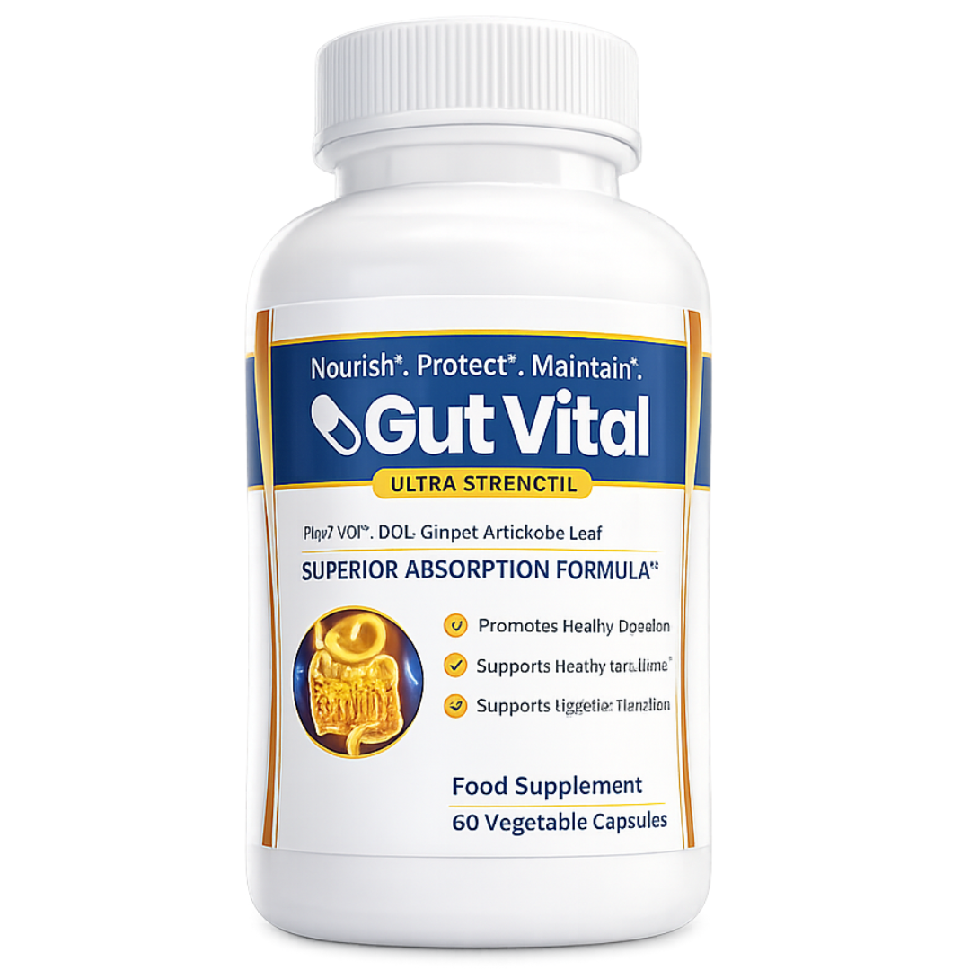Gut Vital™ Food Supplement | Restores Calm Digestion and Stops Acid Reflux