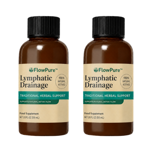 FlowPure™ lymph drainage drops | natural support against fluid retention in the face, stomach and legs